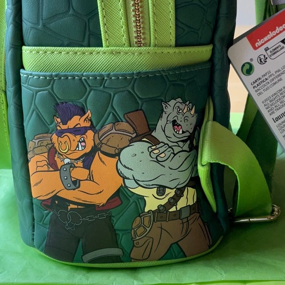 🐢🍕🐢 LOUNGEFLY TEENAGE MUTANT NINJA TURTLES BACKPACK 🍕🐢🍕 NWT 🐢🍕🐢 - Picture 11 of 16